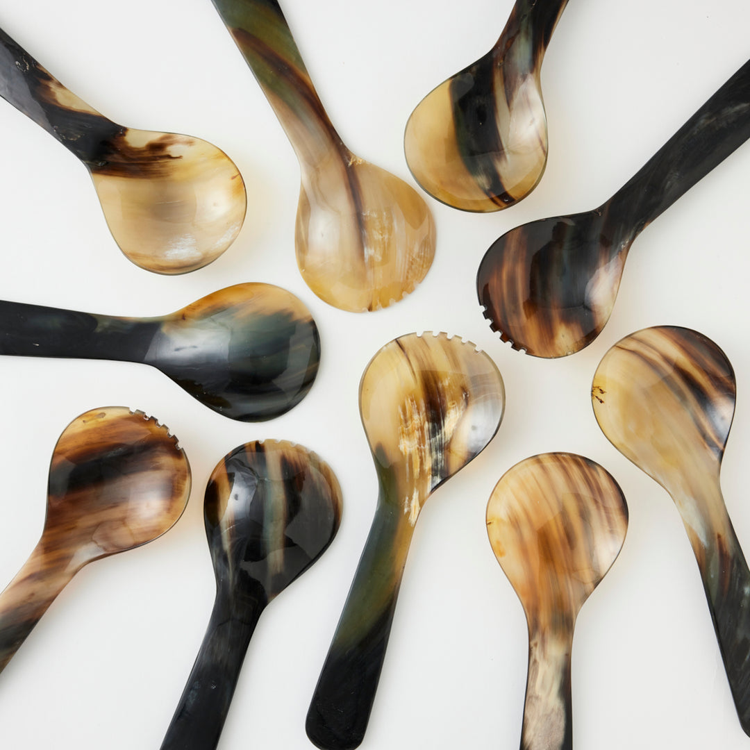 Horn Salad Servers, 11.5"