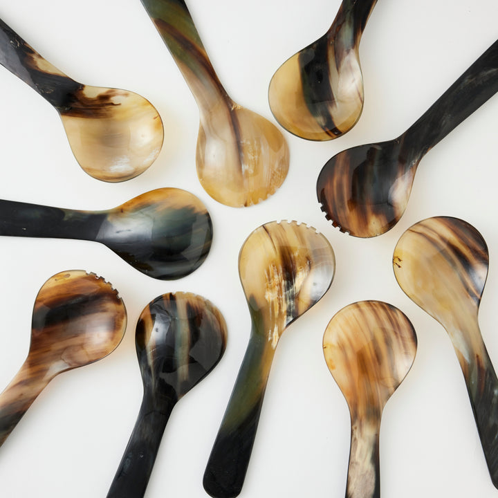Horn Salad Servers, 11.5"