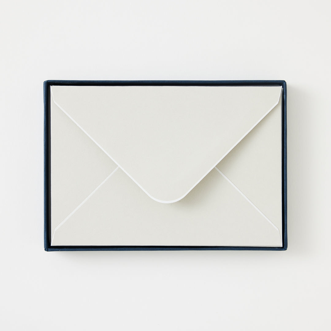 Boxed Notecard Set in Pale Gray