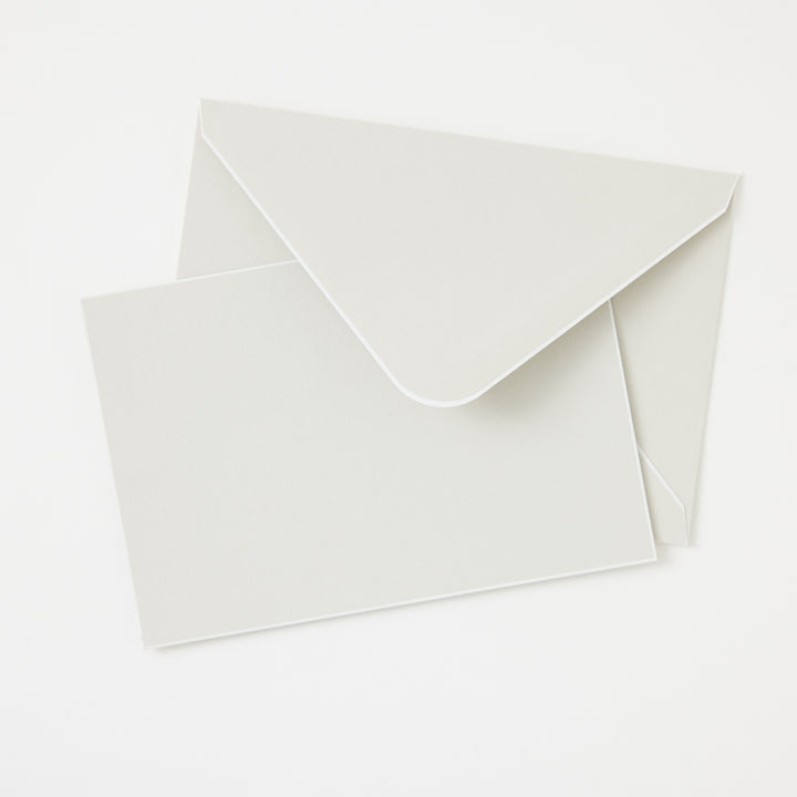 Boxed Notecard Set in Pale Gray