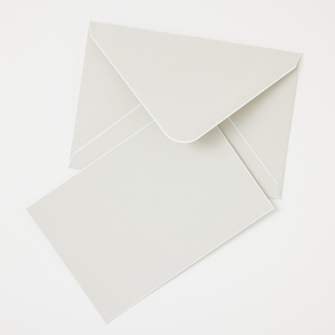 Boxed Notecard Set in Pale Gray