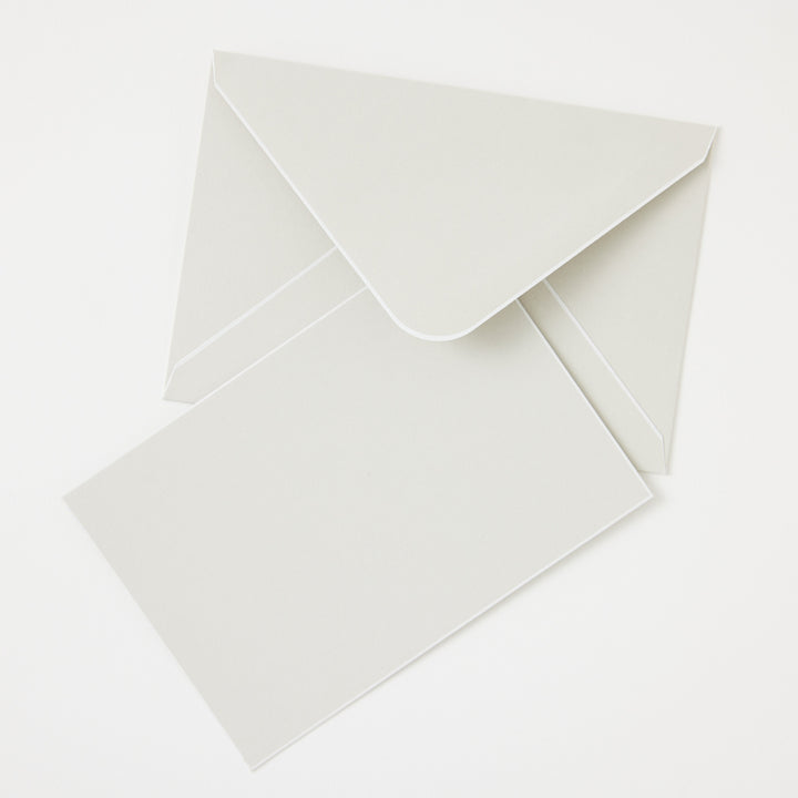 Boxed Notecard Set in Pale Gray