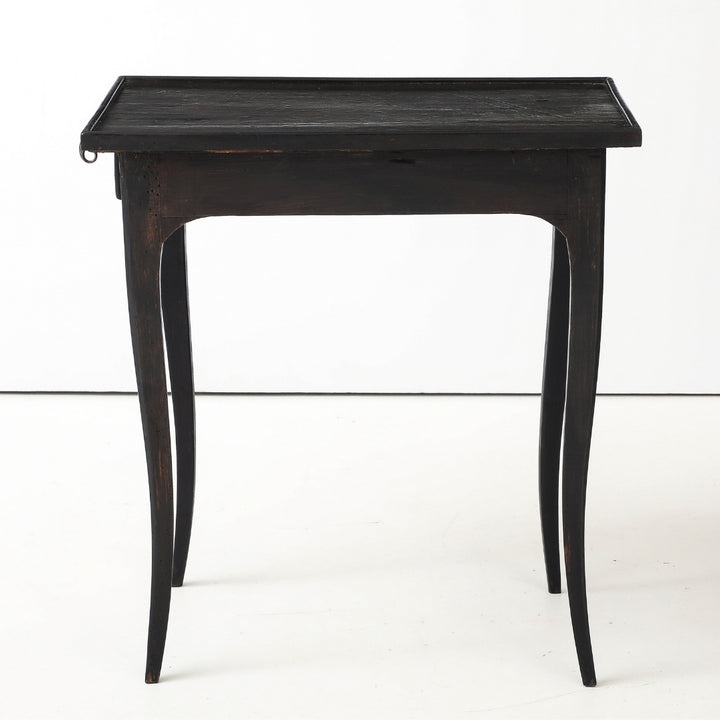 Antique Painted Side Table with Key