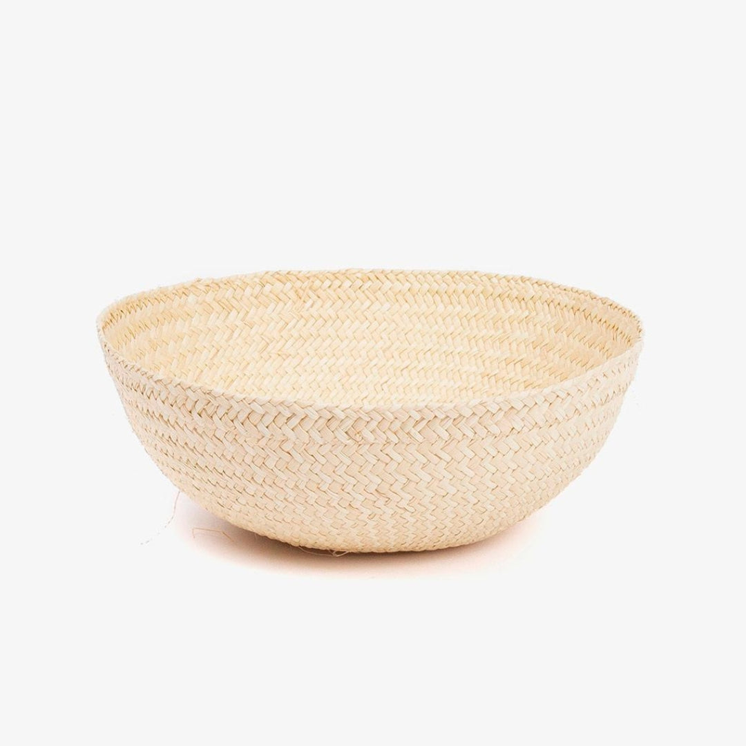 Handwoven Straw Bowl, Medium