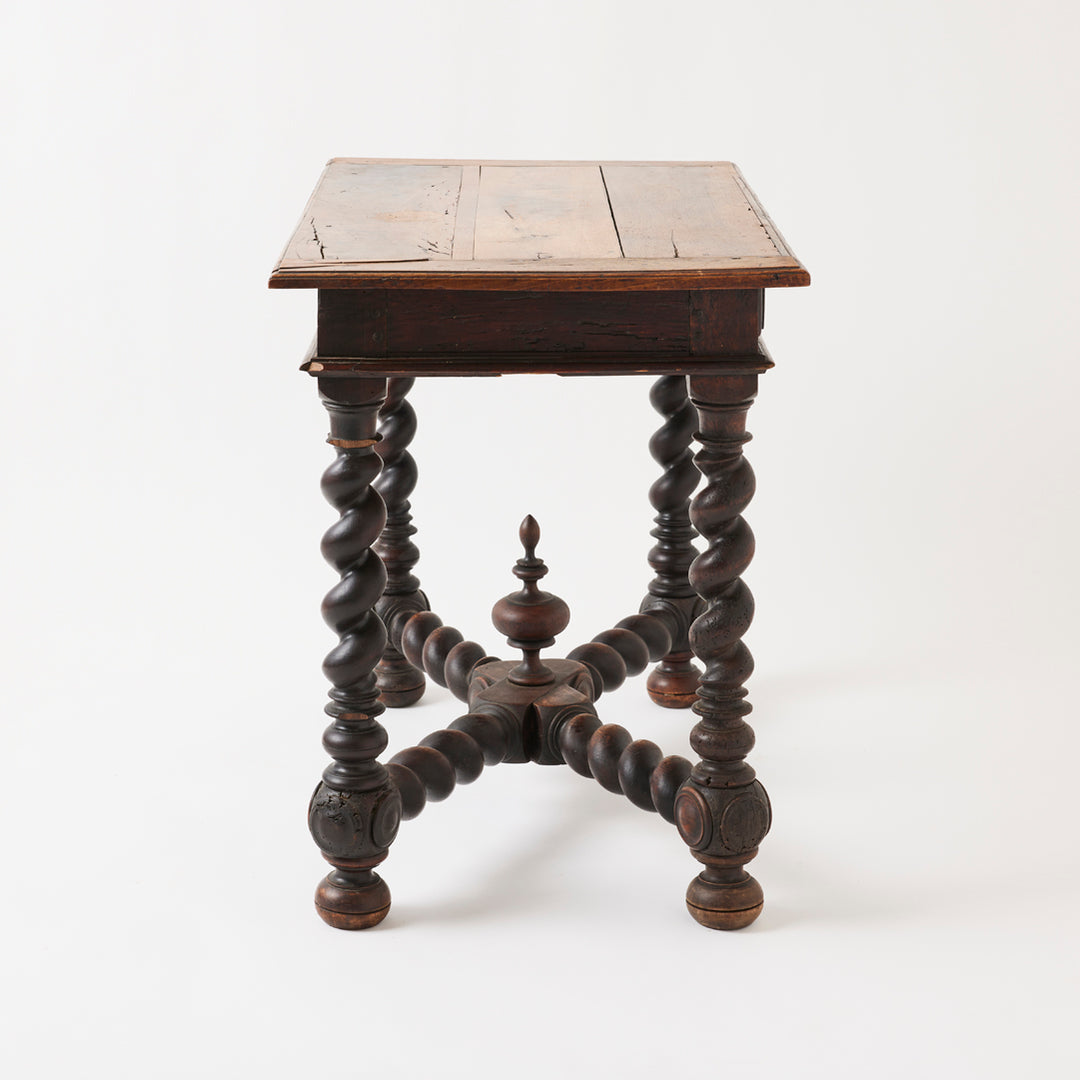 Antique French Barley Twist Table, 18th Century