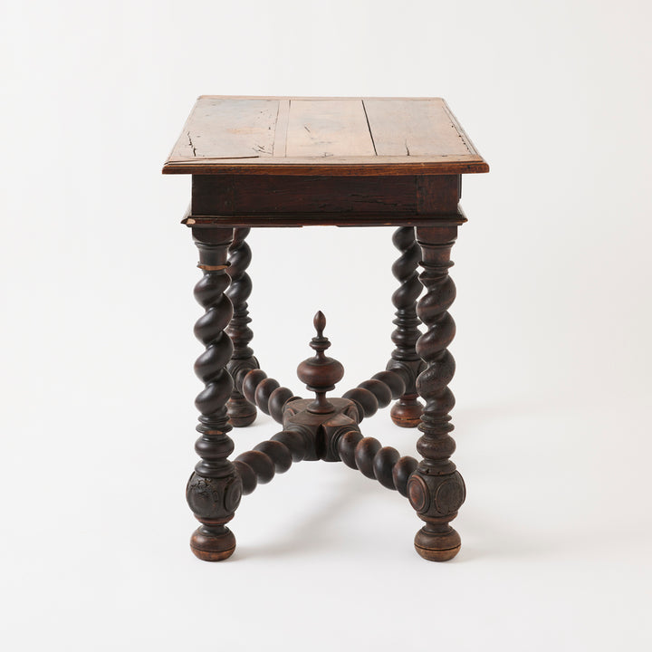 Antique French Barley Twist Table, 18th Century