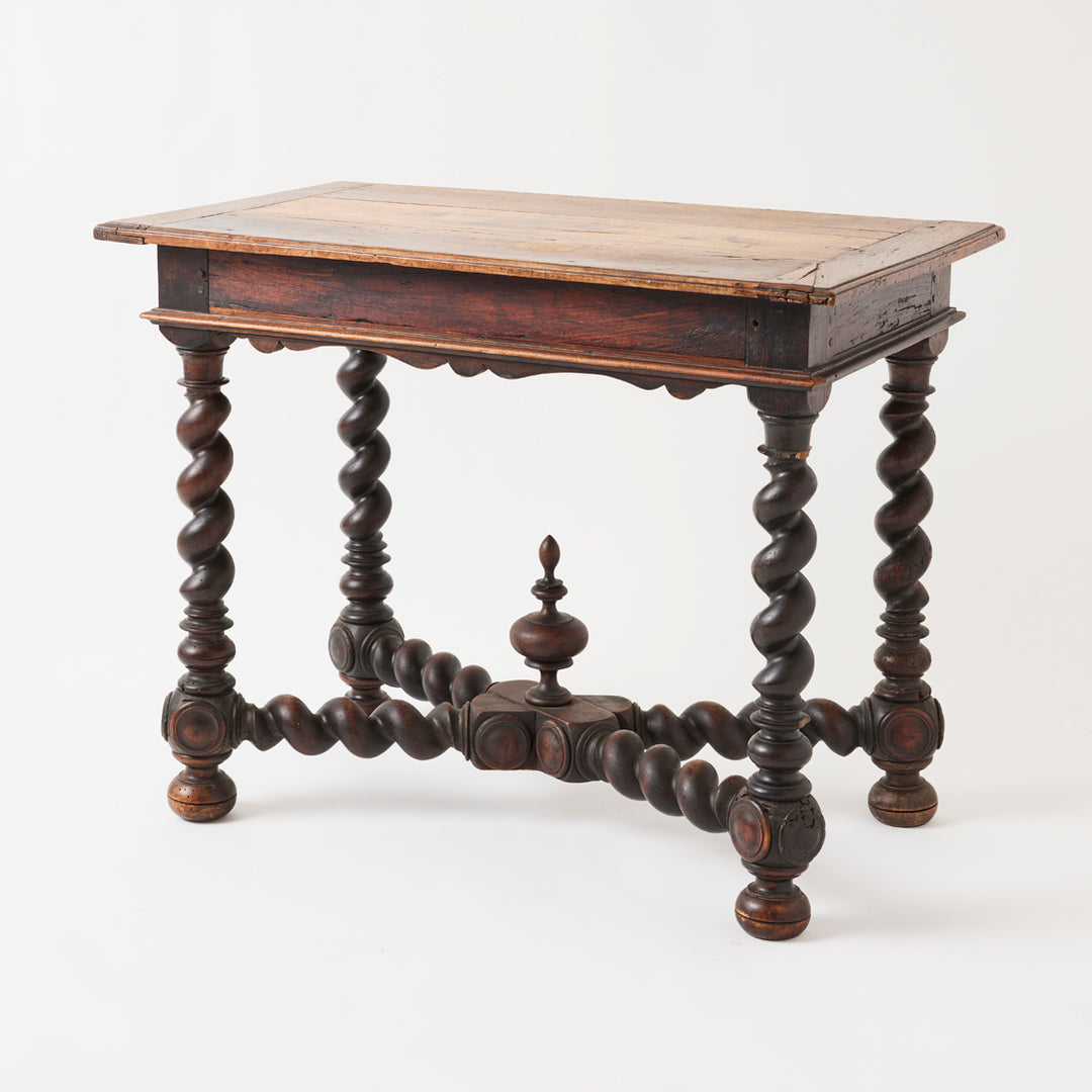 Antique French Barley Twist Table, 18th Century