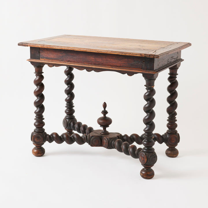 Antique French Barley Twist Table, 18th Century