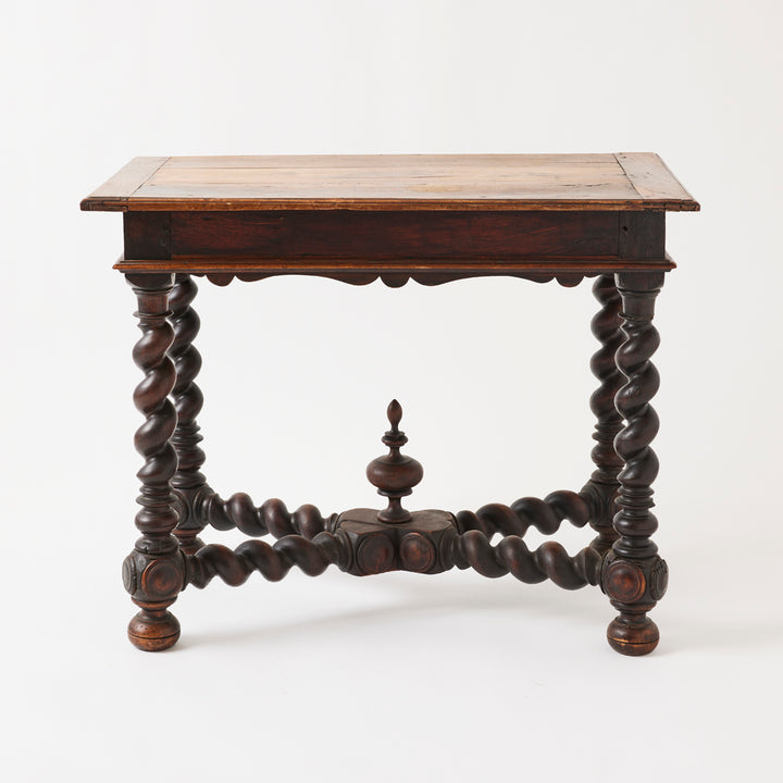 Antique French Barley Twist Table, 18th Century