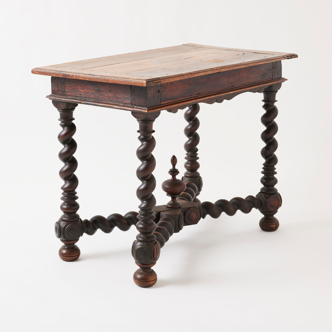 Antique French Barley Twist Table, 18th Century