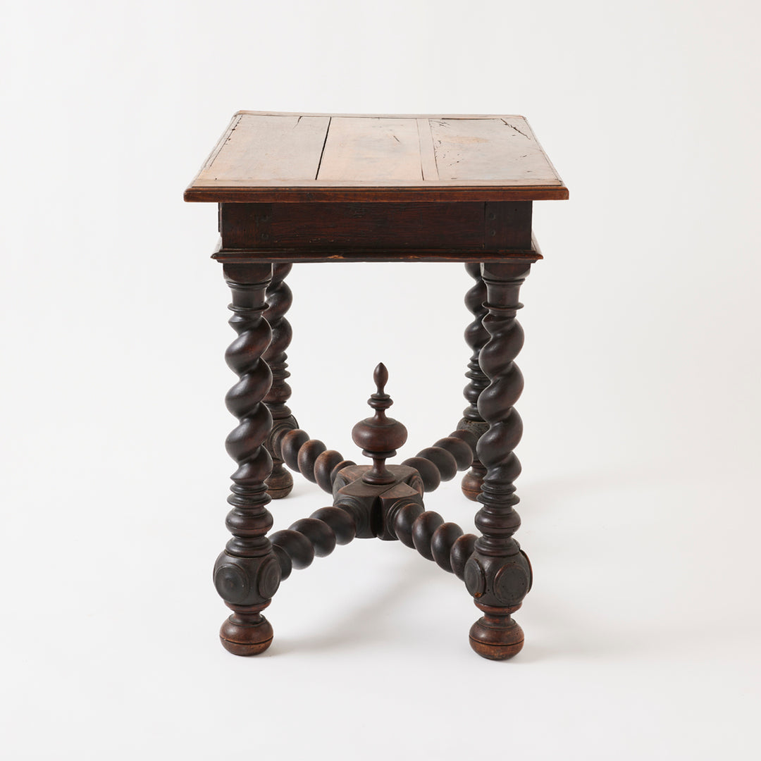 Antique French Barley Twist Table, 18th Century