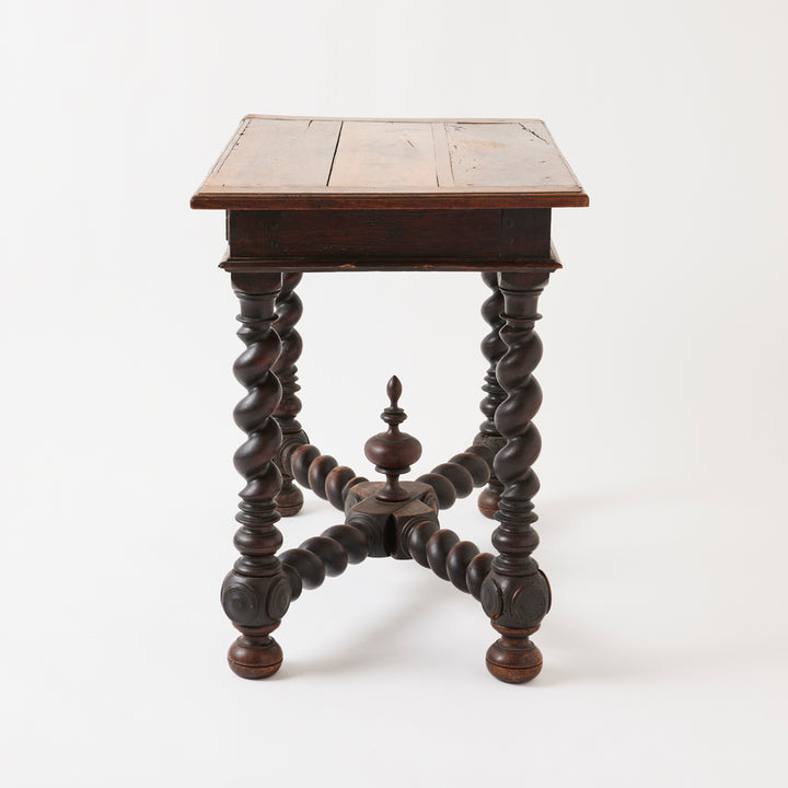 Antique French Barley Twist Table, 18th Century