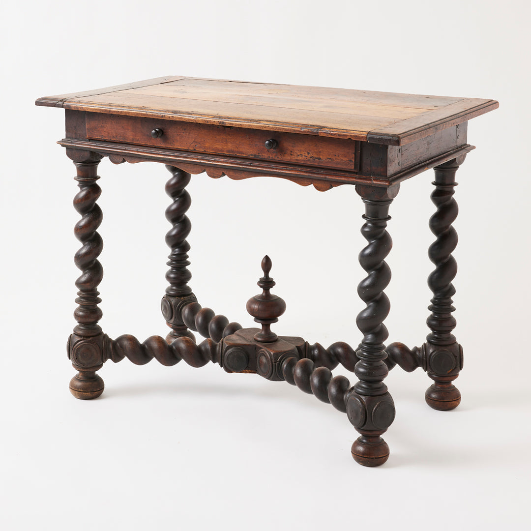Antique French Barley Twist Table, 18th Century