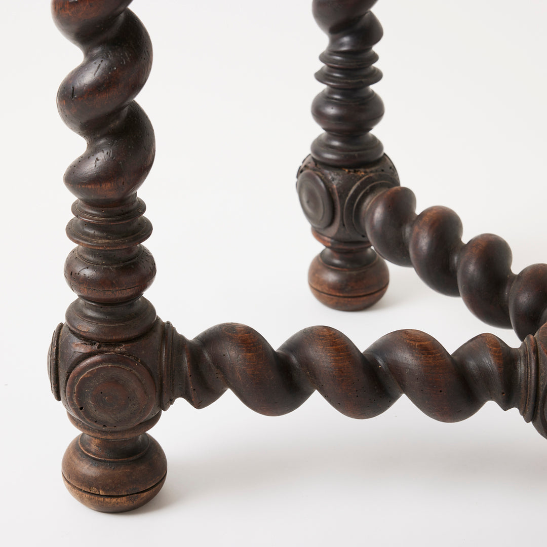 Antique French Barley Twist Table, 18th Century