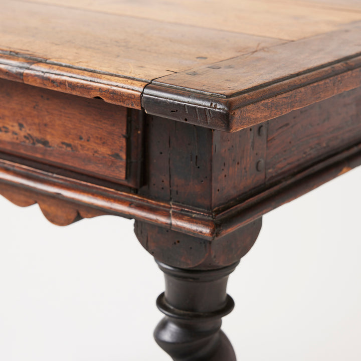 Antique French Barley Twist Table, 18th Century