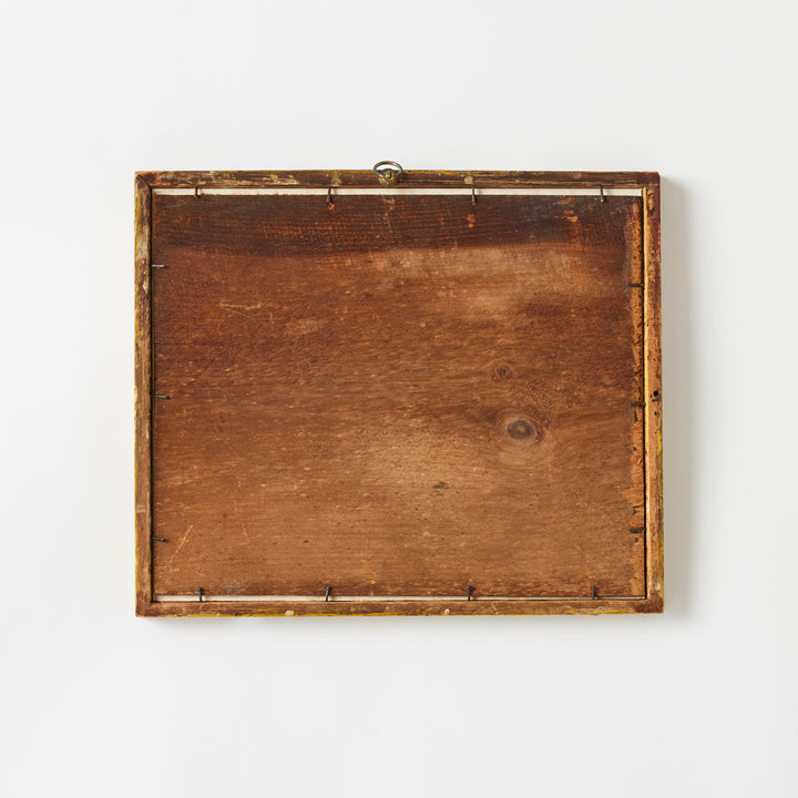 19th Century Sandpaper Drawing in Original Gilt Frame 1, Hudson River School