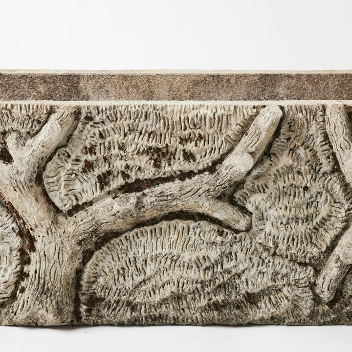 Pair of Large Antique French Faux Bois Planters