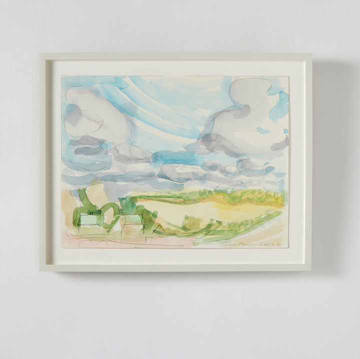 Josie Merck, Spencer Farm with Clouds