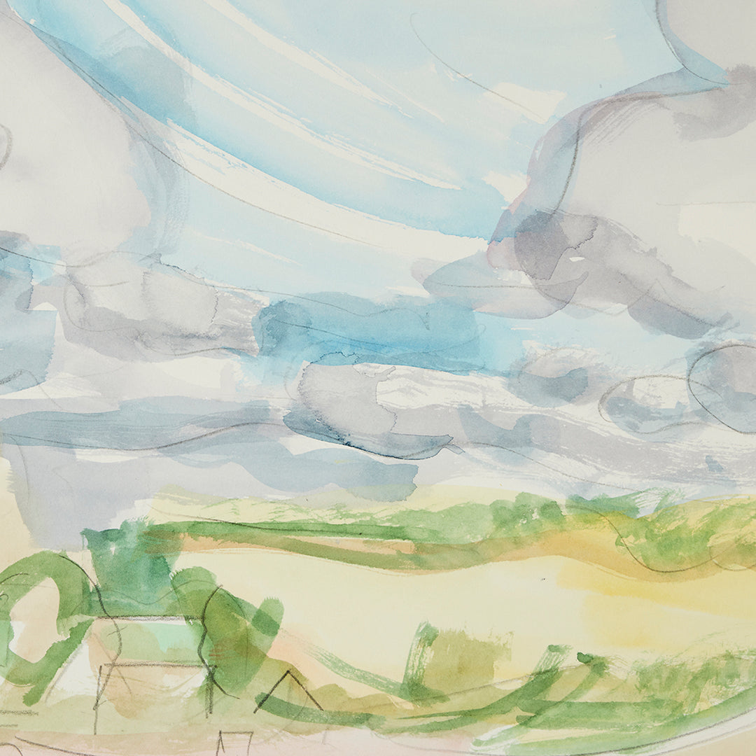 Josie Merck, Spencer Farm with Clouds