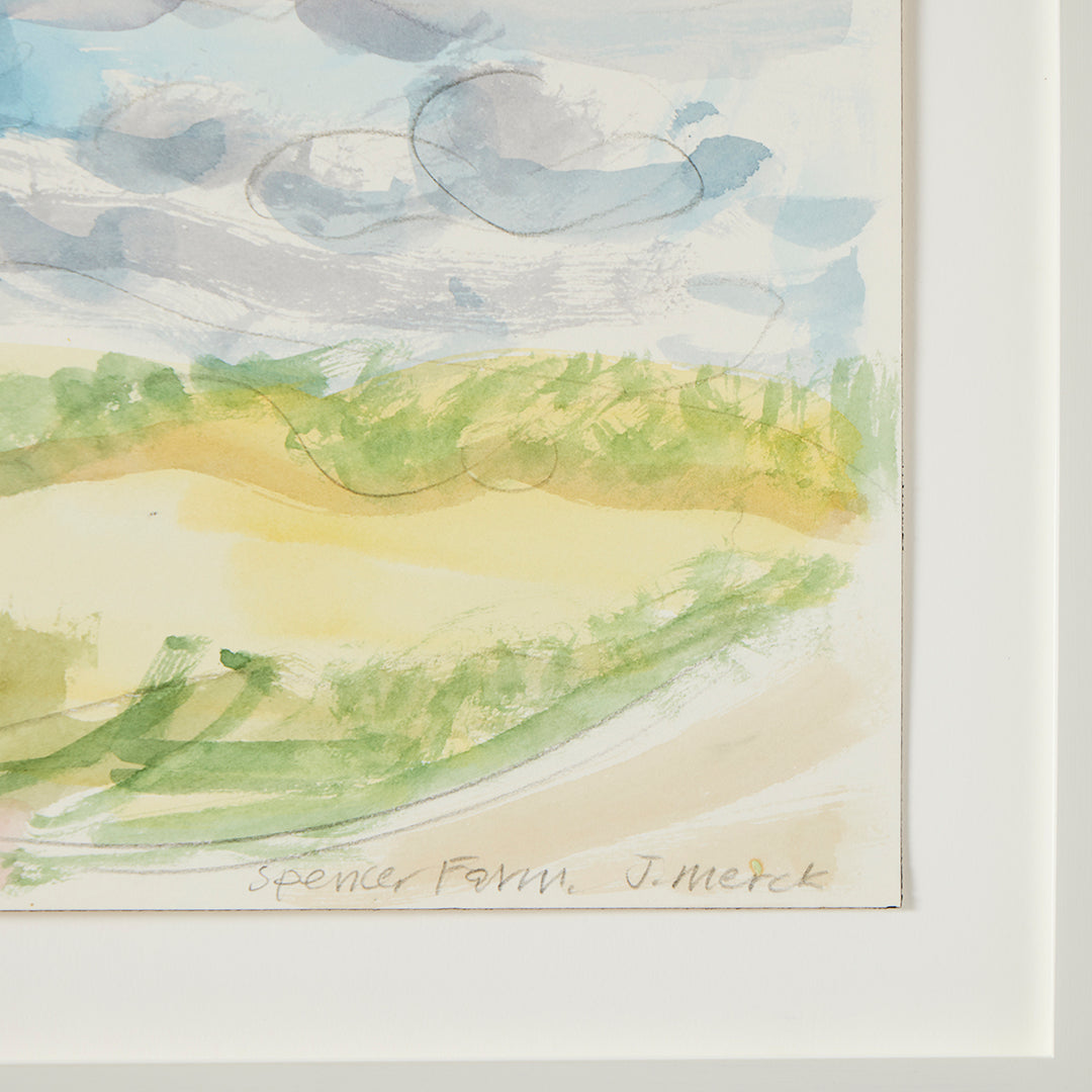 Josie Merck, Spencer Farm with Clouds
