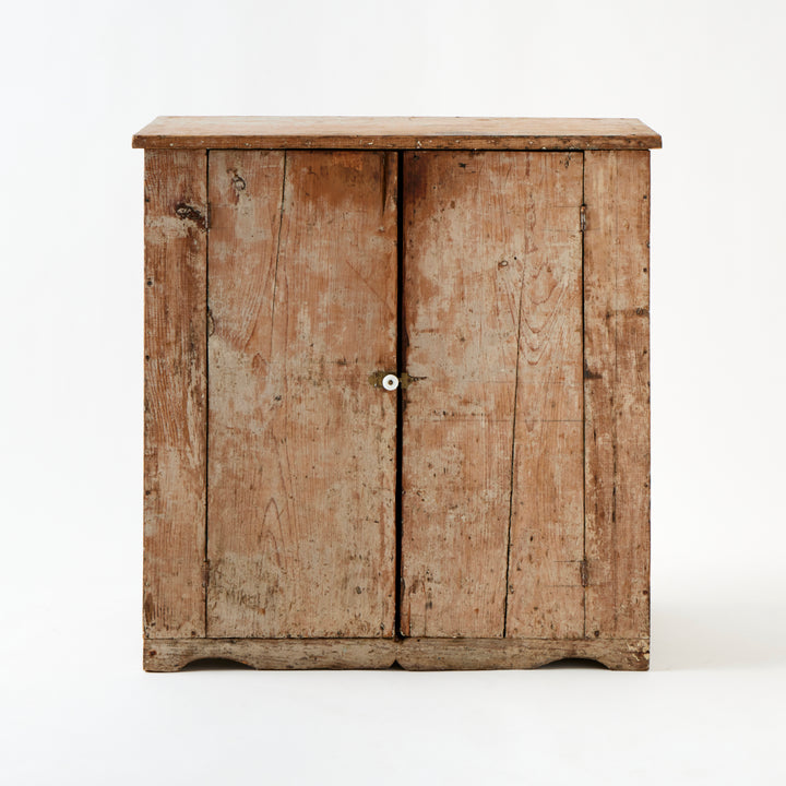 Antique American Cabinet, Painted Interior