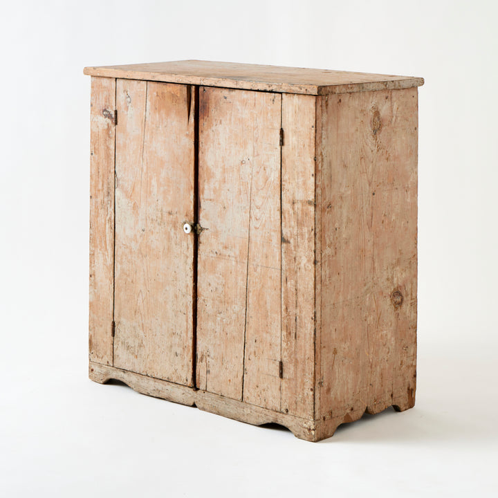 Antique American Cabinet, Painted Interior