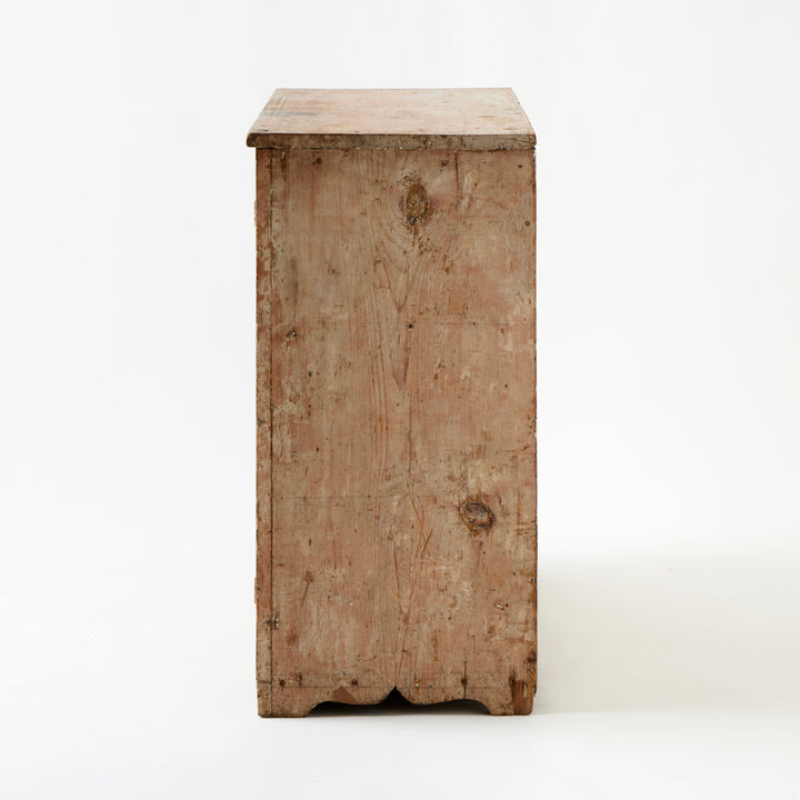 Antique American Cabinet, Painted Interior