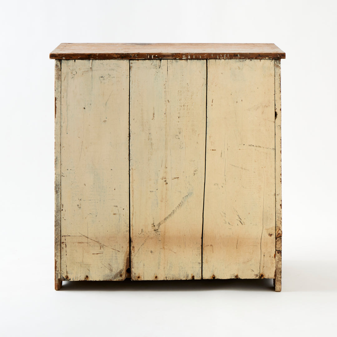 Antique American Cabinet, Painted Interior