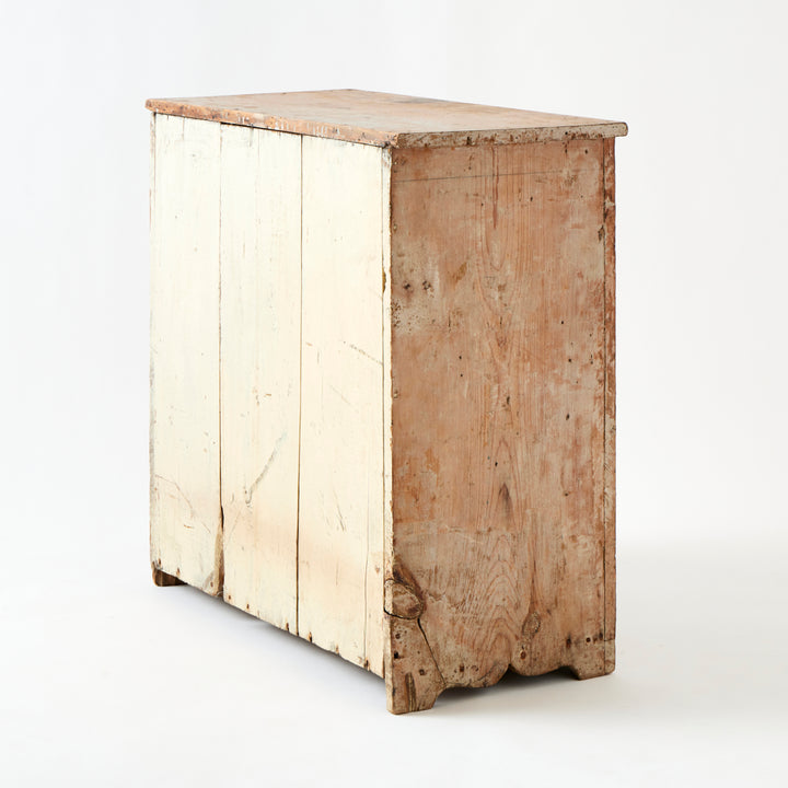 Antique American Cabinet, Painted Interior