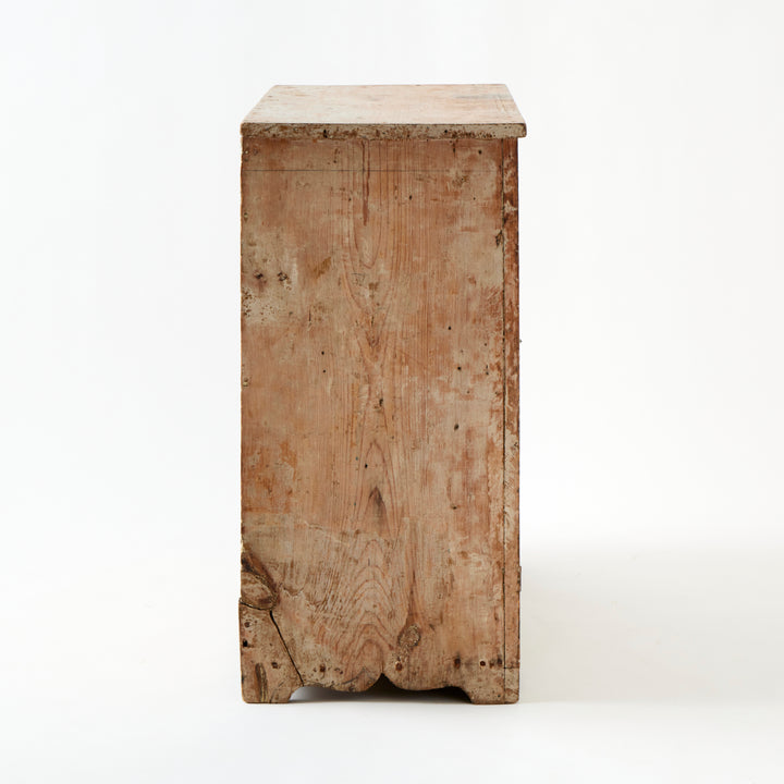 Antique American Cabinet, Painted Interior