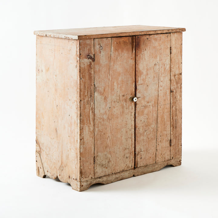 Antique American Cabinet, Painted Interior