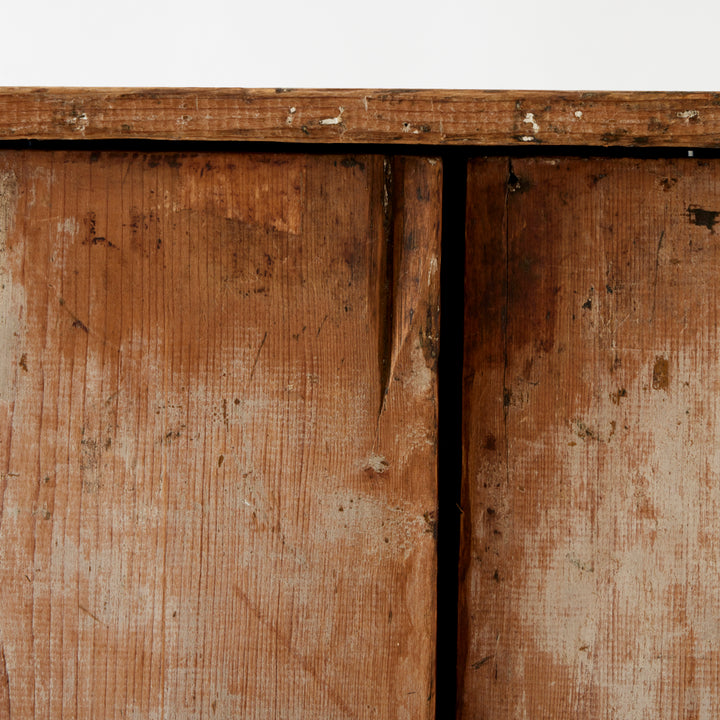 Antique American Cabinet, Painted Interior