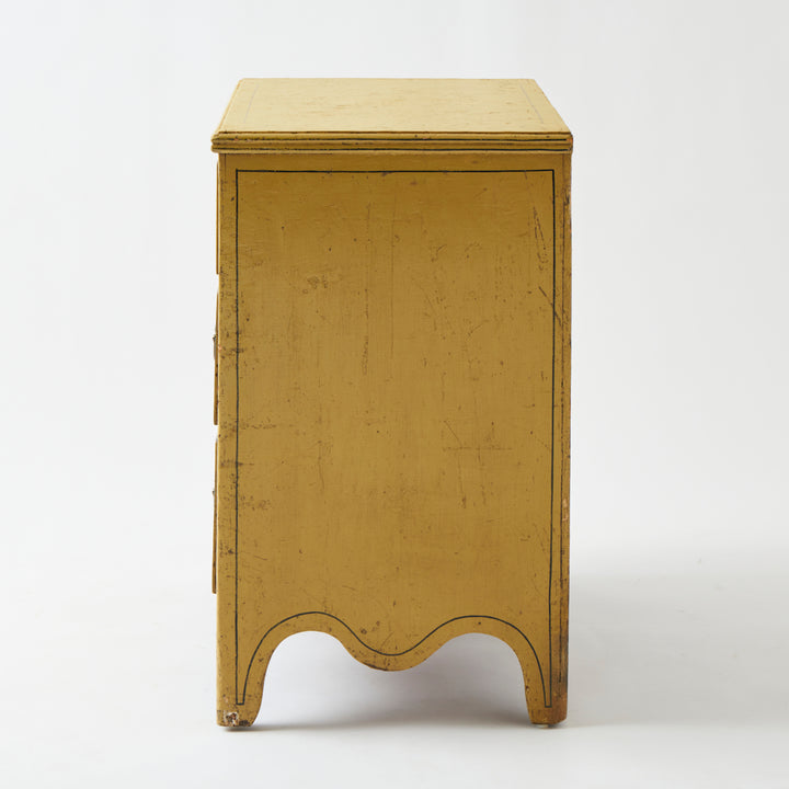 Antique English Chest of Drawers, Original Paint and Hardware