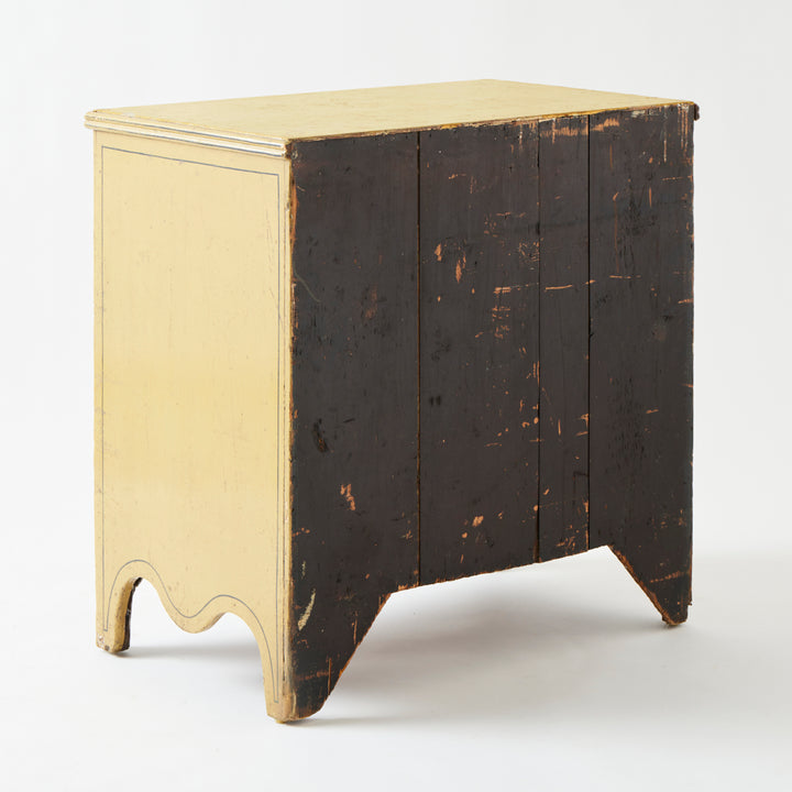 Antique English Chest of Drawers, Original Paint and Hardware
