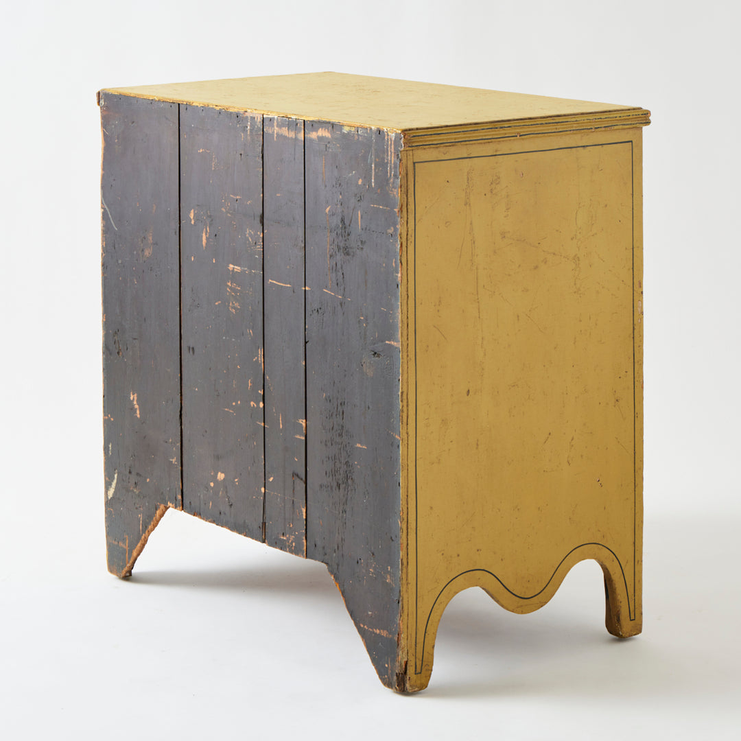 Antique English Chest of Drawers, Original Paint and Hardware