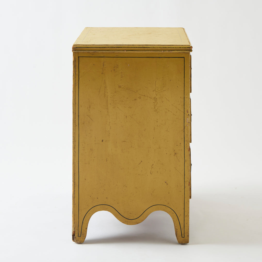 Antique English Chest of Drawers, Original Paint and Hardware