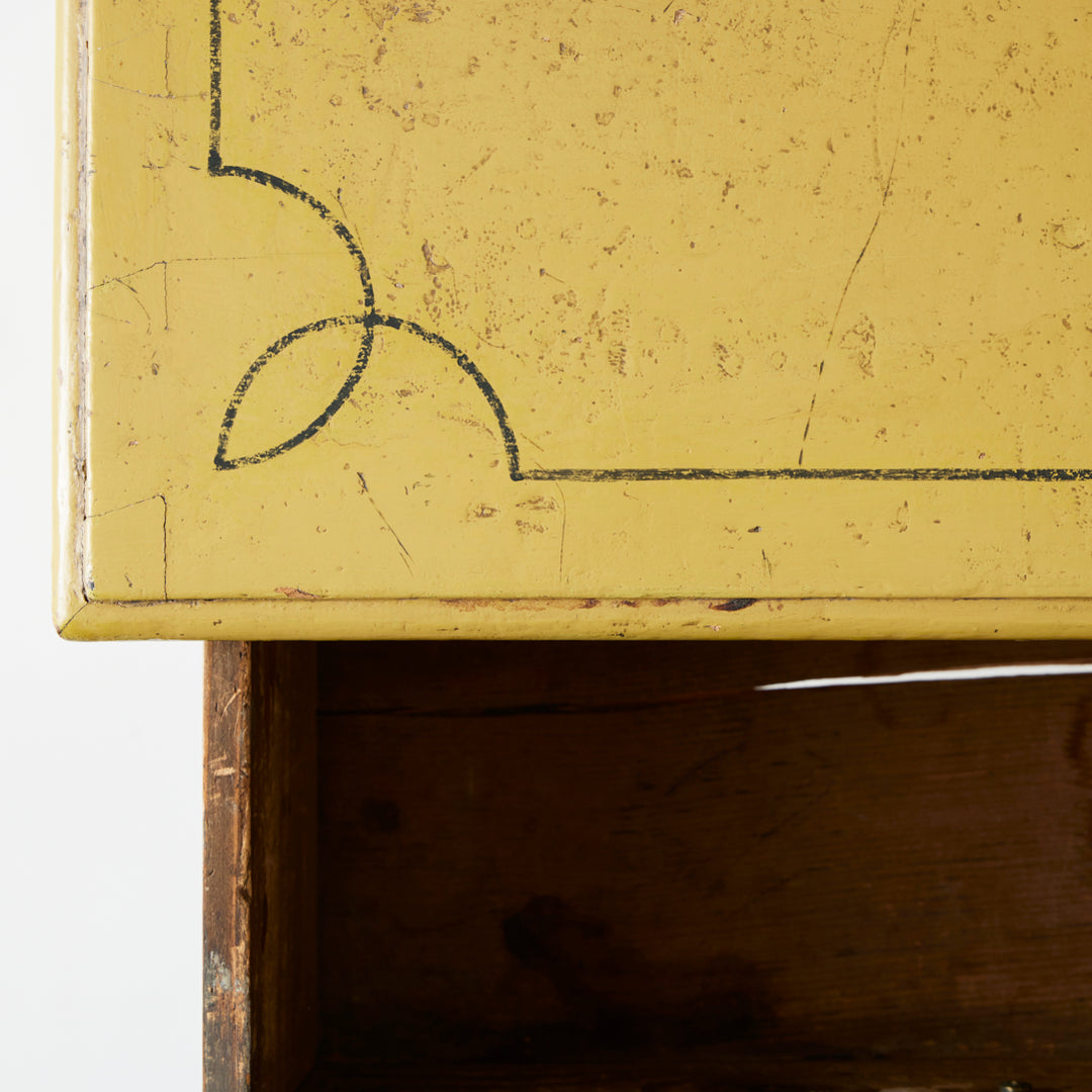 Antique English Chest of Drawers, Original Paint and Hardware