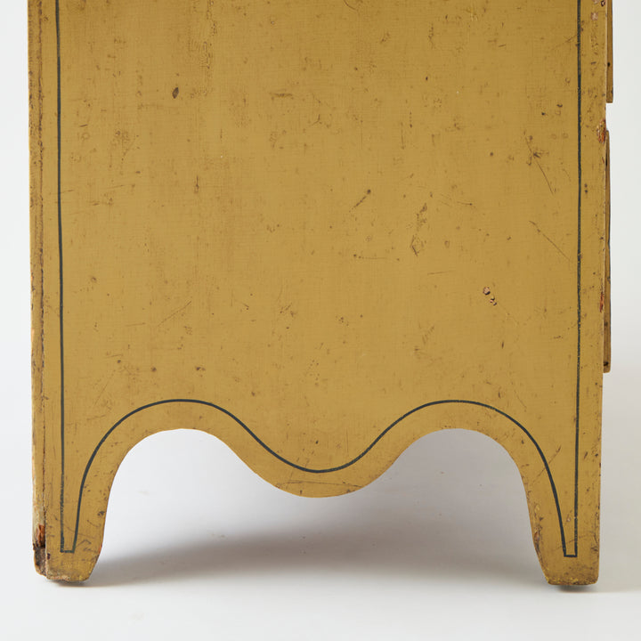Antique English Chest of Drawers, Original Paint and Hardware