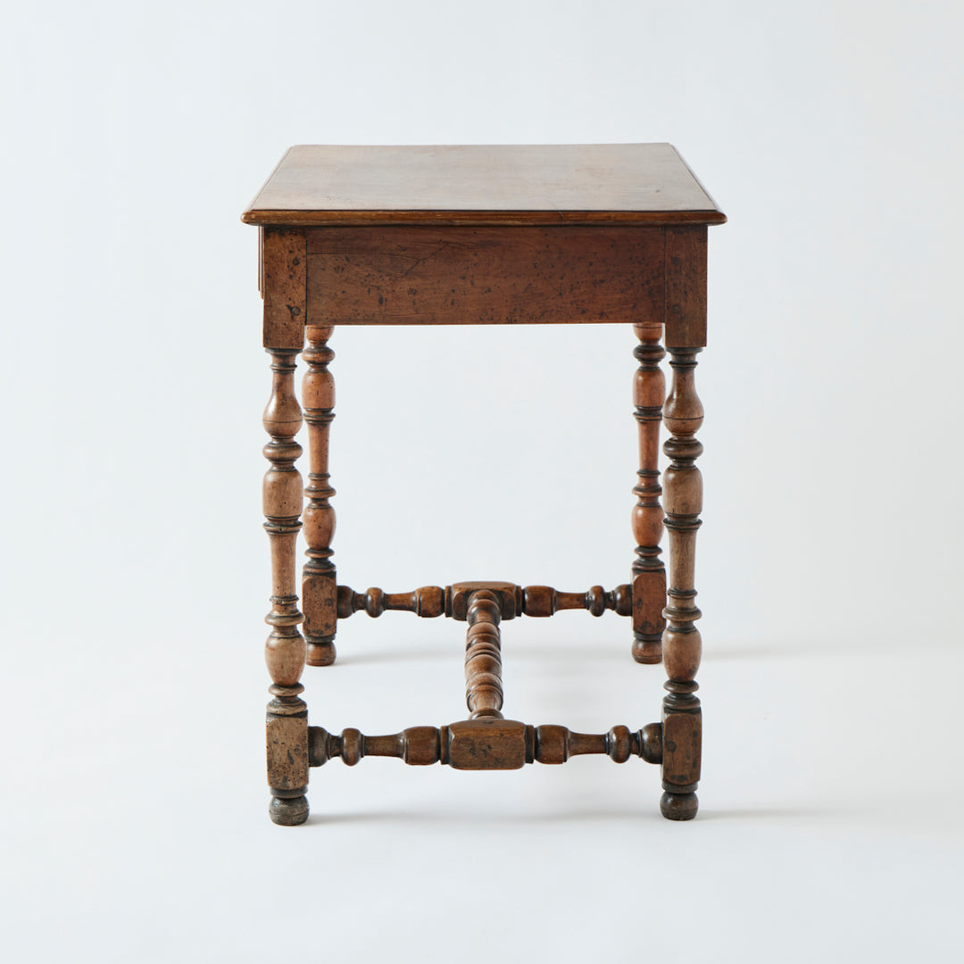 Antique Turned Leg Table, 19th Century