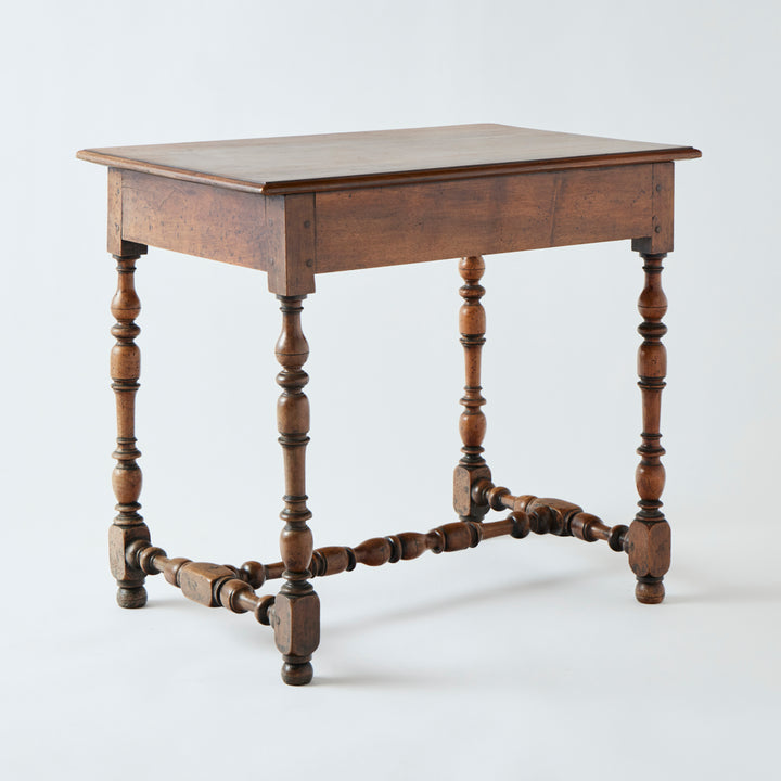 Antique Turned Leg Table, 19th Century