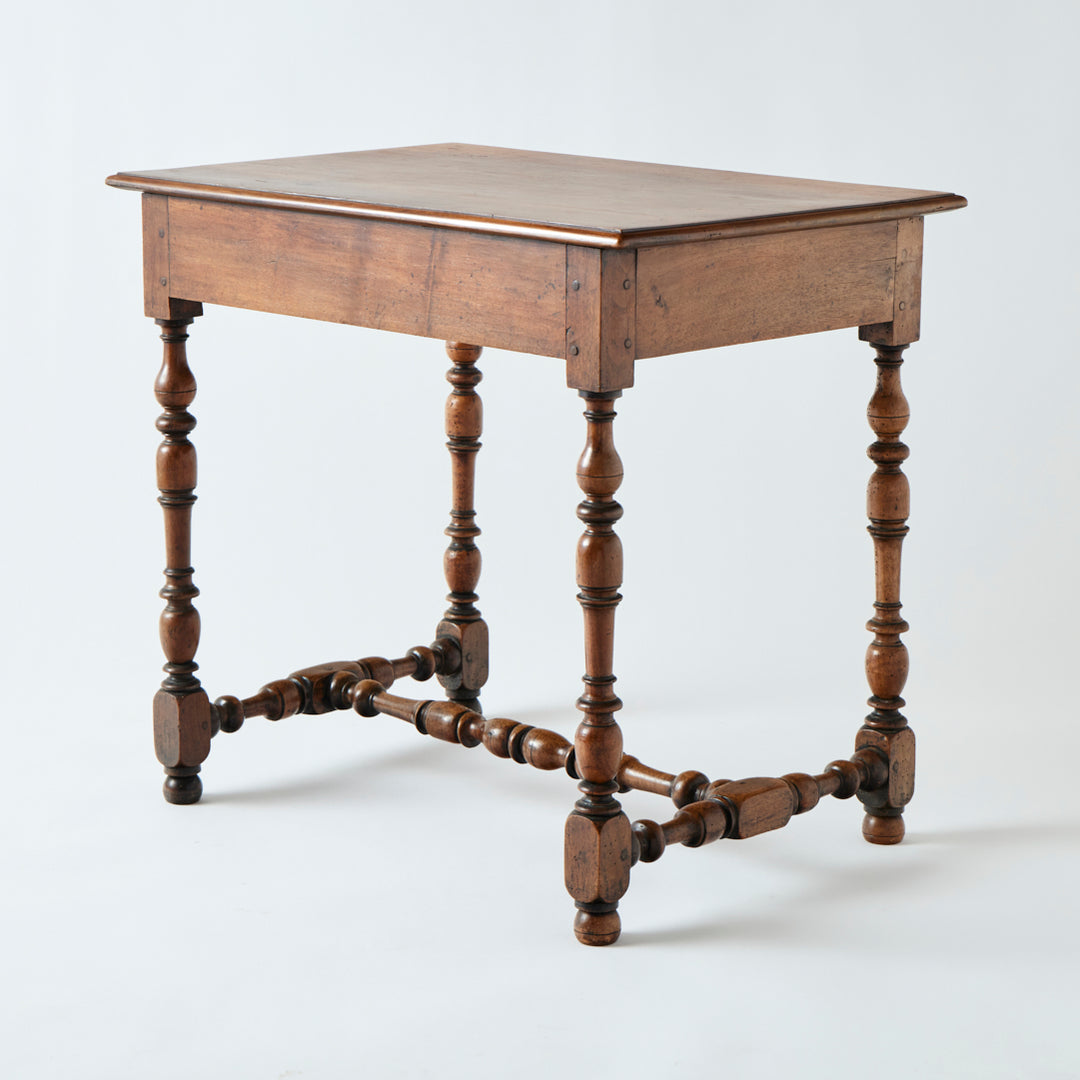 Antique Turned Leg Table, 19th Century