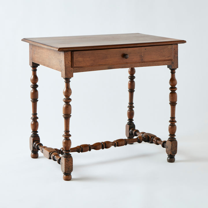 Antique Turned Leg Table, 19th Century