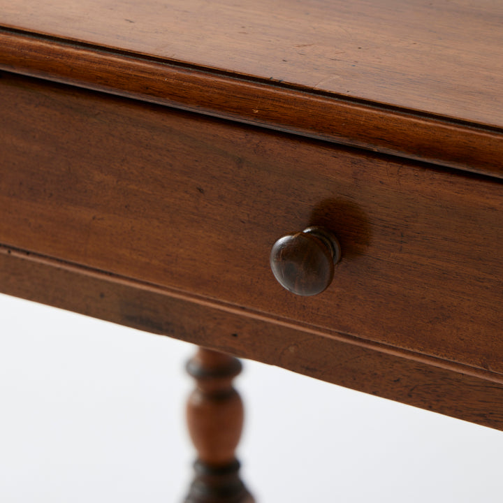 Antique Turned Leg Table, 19th Century