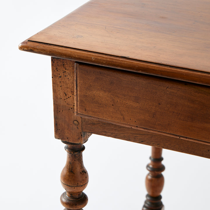 Antique Turned Leg Table, 19th Century