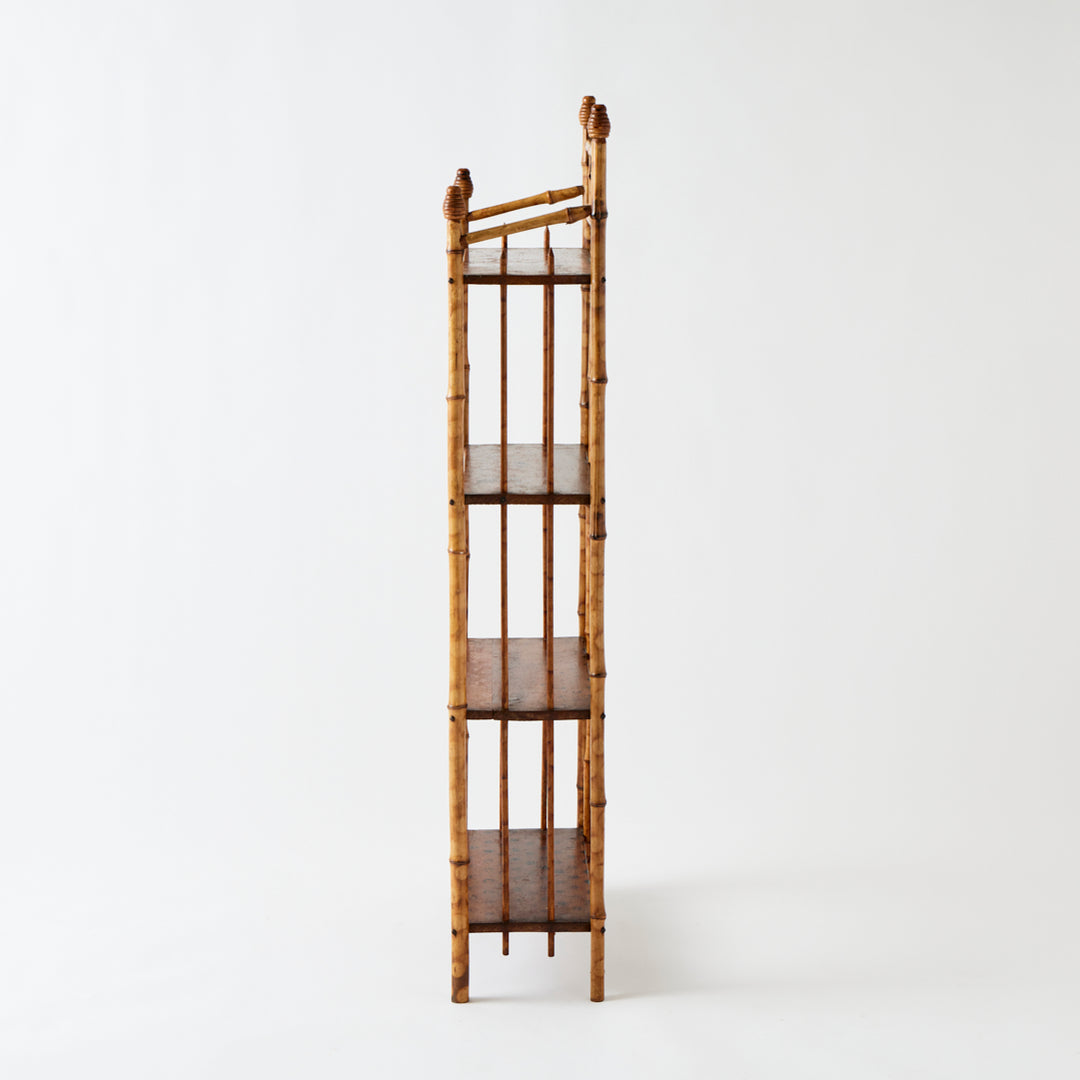 (ON HOLD) Antique Victorian Aesthetic Movement Bamboo Etagere