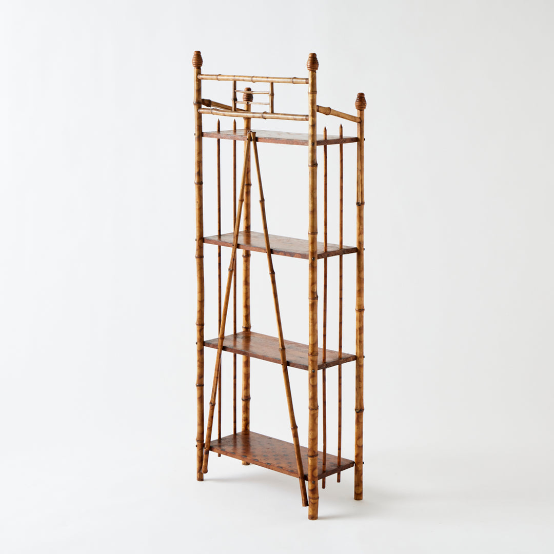 (ON HOLD) Antique Victorian Aesthetic Movement Bamboo Etagere