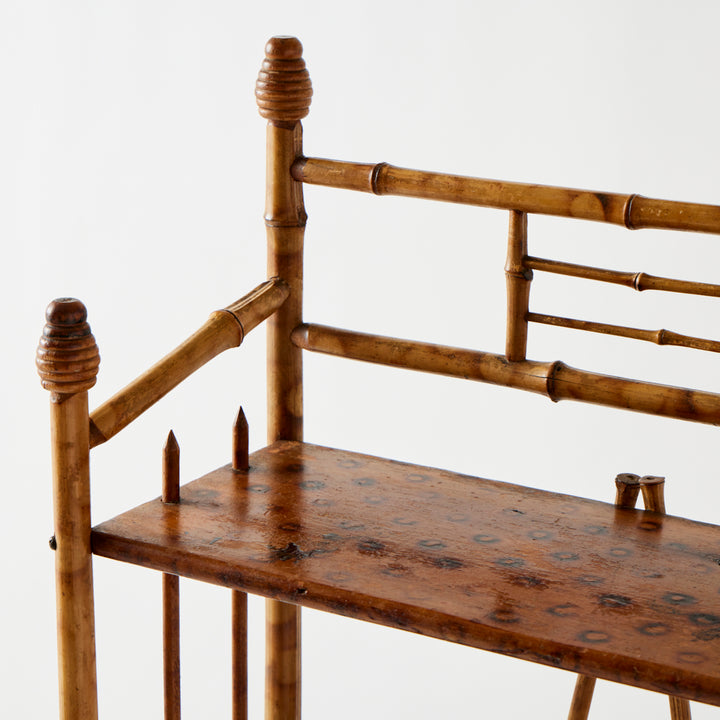 (ON HOLD) Antique Victorian Aesthetic Movement Bamboo Etagere