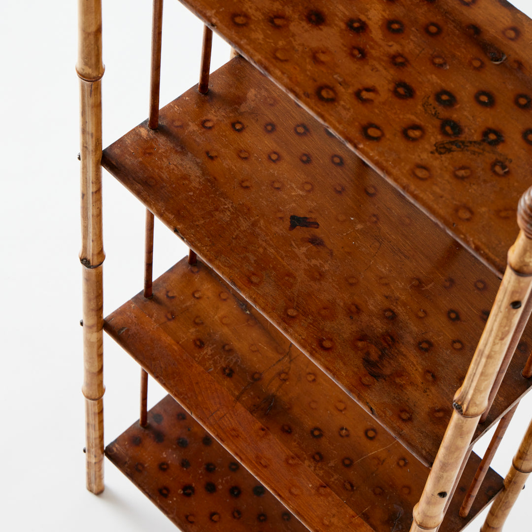 (ON HOLD) Antique Victorian Aesthetic Movement Bamboo Etagere