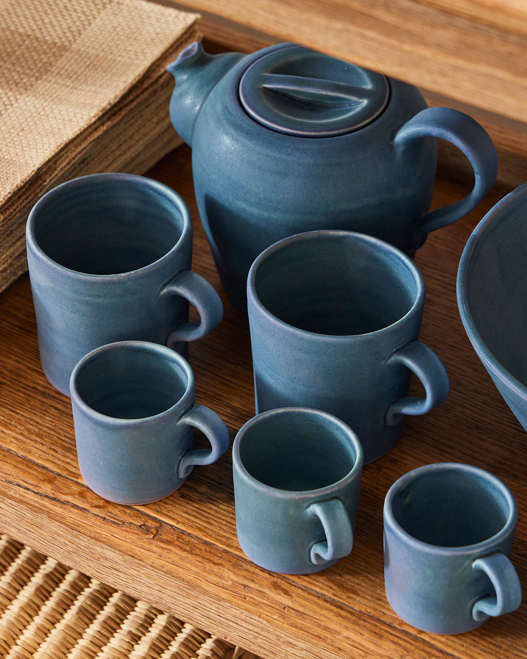 Handmade Espresso Mug in Storm Clouds