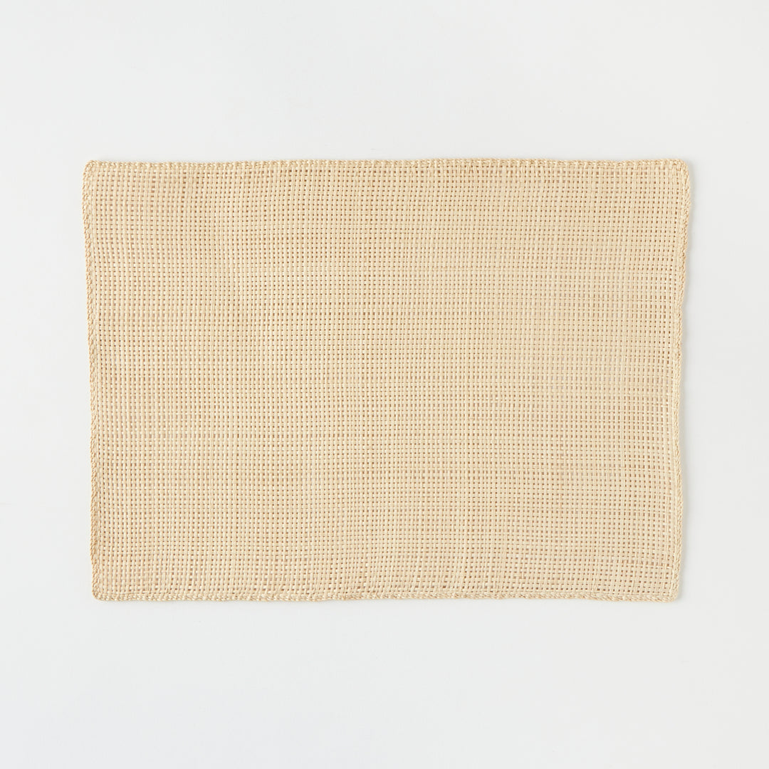 Set of 6 Straw Placemats in Natural